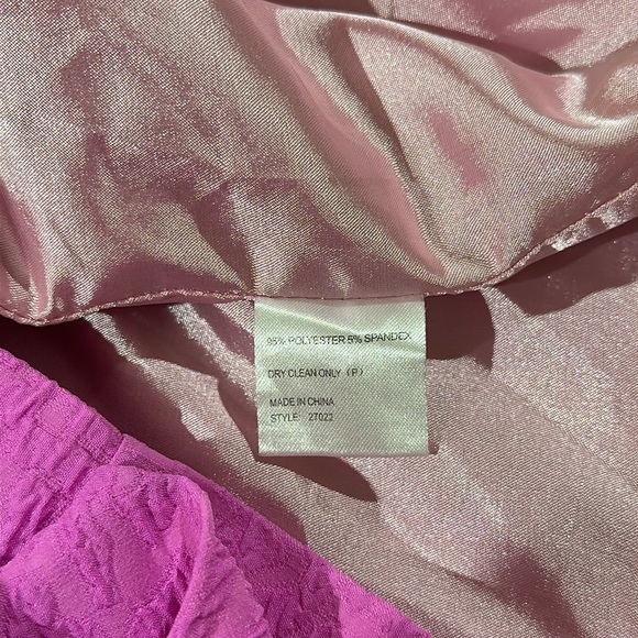 Sheike hot pink textured drape dress size 12 - Picture 8 of 8